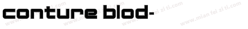 conture blod字体转换